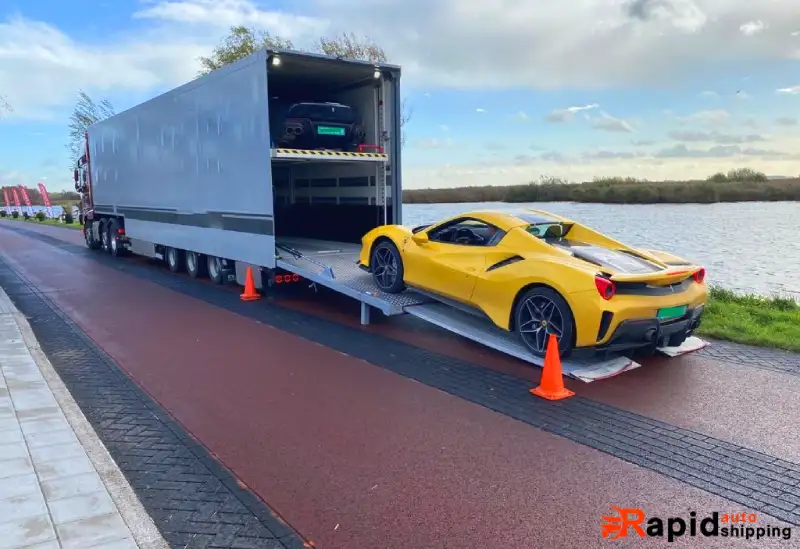 Enclosed auto shipping services